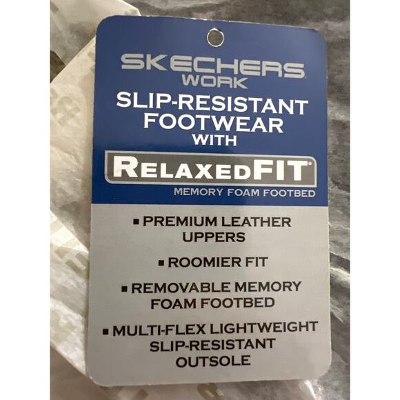 Skechers Work Boots Soft Stride Slip Resistant Constructor II Men's 7 WIDE - Picture 6 of 8